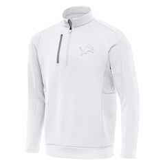 Detroit Lions Antigua Generation Quarter-Zip Top White - NFL