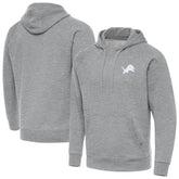 Detroit Lions Antigua Victory Pullover Hoodie Heather Gray - NFL