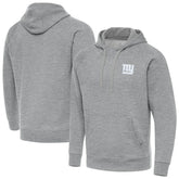 New York Giants Antigua Victory Pullover Hoodie Heather Gray - NFL