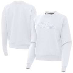Baltimore Ravens Antigua Women's Victory Pullover Sweatshirt White - NFL