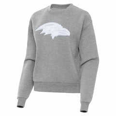 Baltimore Ravens Antigua Women's Victory Pullover Sweatshirt Heather Gray - NFL