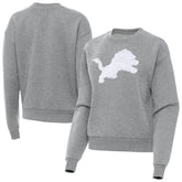 Detroit Lions Antigua Women's Victory Pullover Sweatshirt Heather Gray - NFL
