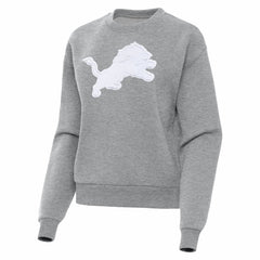 Detroit Lions Antigua Women's Victory Pullover Sweatshirt Heather Gray - NFL