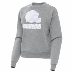Cleveland Browns Antigua Women's Victory Pullover Sweatshirt Heather Gray - NFL