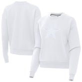Dallas Cowboys Antigua Women's Victory Pullover Sweatshirt White - NFL