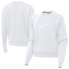 Detroit Lions Antigua Women's Victory Pullover Sweatshirt White - NFL