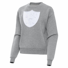 Las Vegas Raiders Antigua Women's Victory Pullover Sweatshirt Heather Gray - NFL