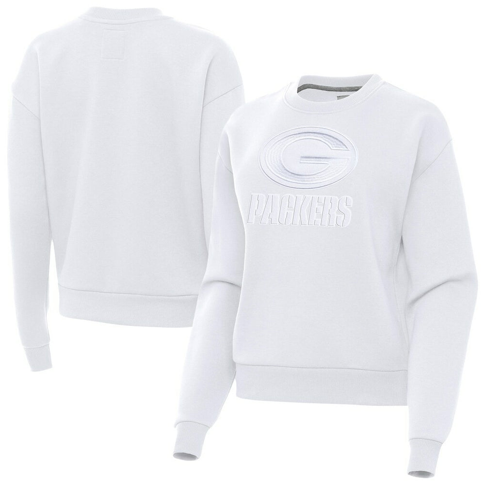 Green Bay Packers Antigua Women's Victory Pullover Sweatshirt White - NFL