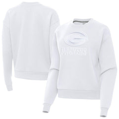 Green Bay Packers Antigua Women's Victory Pullover Sweatshirt White - NFL