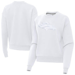 Denver Broncos Antigua Women's Victory Pullover Sweatshirt White - NFL