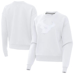 Houston Texans Antigua Women's Victory Pullover Sweatshirt White - NFL