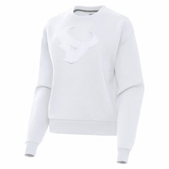 Houston Texans Antigua Women's Victory Pullover Sweatshirt White - NFL