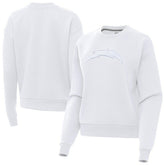 Los Angeles Chargers Antigua Women's Victory Pullover Sweatshirt White - NFL