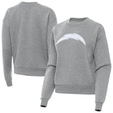 Los Angeles Chargers Antigua Women's Victory Pullover Sweatshirt Heather Gray - NFL