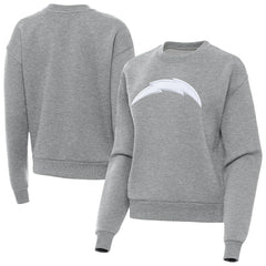 Los Angeles Chargers Antigua Women's Victory Pullover Sweatshirt Heather Gray - NFL
