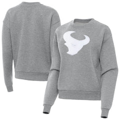 Houston Texans Antigua Women's Victory Pullover Sweatshirt Heather Gray - NFL