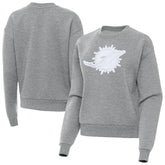 Miami Dolphins Antigua Women's Victory Pullover Sweatshirt Heather Gray - NFL