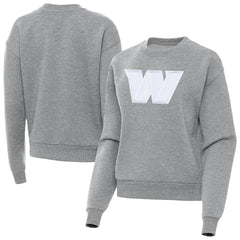 Washington Commanders Antigua Women's Victory Pullover Sweatshirt Heather Gray - NFL