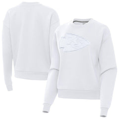 Kansas City Chiefs Antigua Women's Victory Pullover Sweatshirt White - NFL