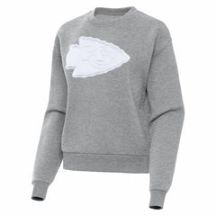 Kansas City Chiefs Antigua Women's Victory Pullover Sweatshirt Heather Gray - NFL
