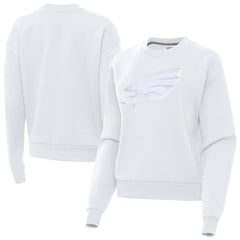 Philadelphia Eagles Antigua Women's Victory Pullover Sweatshirt White - NFL