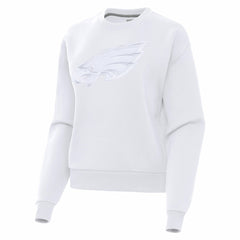 Philadelphia Eagles Antigua Women's Victory Pullover Sweatshirt White - NFL