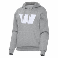 Washington Commanders Antigua Women's Victory Pullover Hoodie Heather Gray - NFL