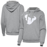 Houston Texans Antigua Women's Victory Pullover Hoodie Heather Gray - NFL