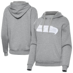 Seattle Seahawks Antigua Women's Victory Pullover Hoodie Heather Gray - NFL