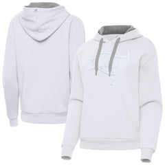 Tampa Bay Buccaneers Antigua Women's Victory Pullover Hoodie White - NFL
