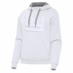 New York Giants Antigua Women's Victory Pullover Hoodie White - NFL