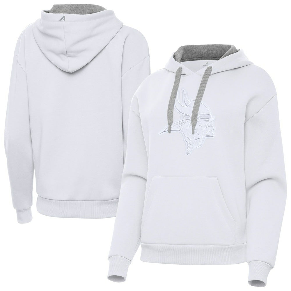 Minnesota Vikings Antigua Women's Victory Pullover Hoodie White - NFL