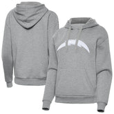 Los Angeles Chargers Antigua Women's Victory Pullover Hoodie Heather Gray - NFL