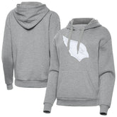 Arizona Cardinals Antigua Women's Victory Pullover Hoodie Heather Gray - NFL