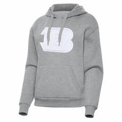Cincinnati Bengals Antigua Women's Victory Pullover Hoodie Heather Gray - NFL