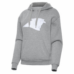 Carolina Panthers Antigua Women's Victory Pullover Hoodie Heather Gray - NFL