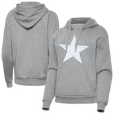 Dallas Cowboys Antigua Women's Victory Pullover Hoodie Heather Gray - NFL