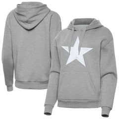 Dallas Cowboys Antigua Women's Victory Pullover Hoodie Heather Gray - NFL