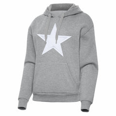 Dallas Cowboys Antigua Women's Victory Pullover Hoodie Heather Gray - NFL