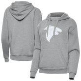Atlanta Falcons Antigua Women's Victory Pullover Hoodie Heather Gray - NFL