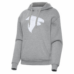Atlanta Falcons Antigua Women's Victory Pullover Hoodie Heather Gray - NFL
