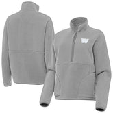 Washington Commanders Antigua Women's Figure Half-Zip Sweatshirt Gray - NFL