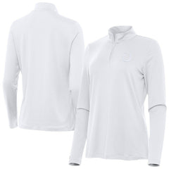 Indianapolis Colts Antigua Women's Reprocess Quarter-Zip Top White - NFL