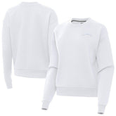 Los Angeles Chargers Antigua Women's Victory Crew Pullover Sweatshirt White - NFL