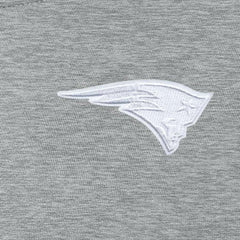 New England Patriots Antigua Women's Victory Crew Pullover Sweatshirt Heather Gray - NFL