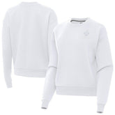 New Orleans Saints Antigua Women's Victory Crew Pullover Sweatshirt White - NFL