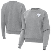 Tampa Bay Buccaneers Antigua Women's Victory Crew Pullover Sweatshirt Heather Gray - NFL