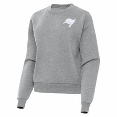Tampa Bay Buccaneers Antigua Women's Victory Crew Pullover Sweatshirt Heather Gray - NFL