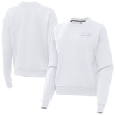 Seattle Seahawks Antigua Women's Victory Crew Pullover Sweatshirt White - NFL