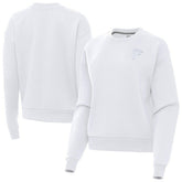 Atlanta Falcons Antigua Women's Victory Crew Pullover Sweatshirt White - NFL